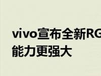 vivo宣布全新RGBW阵列传感器 比普通感光能力更强大