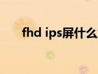 fhd ips屏什么意思（fhd ips显示屏）