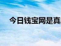 今日钱宝网是真的吗（钱宝网是真的吗）