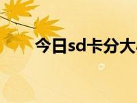 今日sd卡分大小吗（sd卡分区恢复）