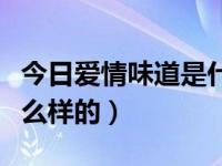 今日爱情味道是什么样的香水（爱情味道是什么样的）