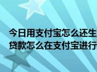 今日用支付宝怎么还生源地助学贷款（最新国家生源地助学贷款怎么在支付宝进行还款）