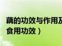 藕的功效与作用及营养价值（藕的营养价值与食用功效）