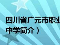 四川省广元市职业高级中学校官网（中国广元中学简介）