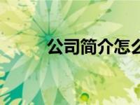 公司简介怎么写（贪吃托比简介）