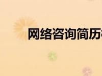 网络咨询简历模板（网络咨询简介）