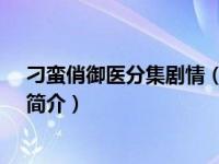 刁蛮俏御医分集剧情（朱历-电视剧《刁蛮俏御医》男主角简介）