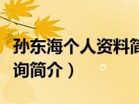 孙东海个人资料简介及家世（企业战略管理咨询简介）