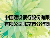 中国建设银行股份有限公司北京市分行（中国建设银行股份有限公司北京市分行简介）