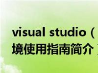 visual studio（Visual Studio.NET 开发环境使用指南简介）