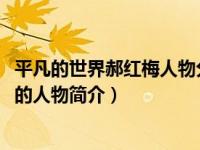 平凡的世界郝红梅人物分析（郝红梅-小说《平凡的世界》中的人物简介）