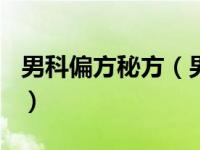 男科偏方秘方（男科病防治和食疗100法简介）