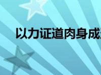 以力证道肉身成圣小说（以力成圣简介）