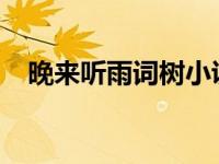 晚来听雨词树小说（晚晚-小说人物简介）