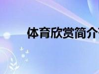 体育欣赏简介范文（体育欣赏简介）