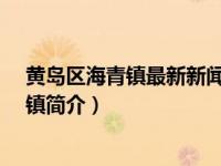 黄岛区海青镇最新新闻（海青镇-山东省青岛市黄岛区下辖镇简介）