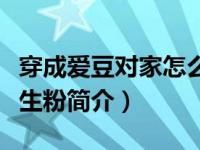 穿成爱豆对家怎么办小说（穿成爱豆对家的私生粉简介）
