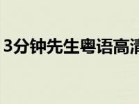 3分钟先生粤语高清完整版（3分钟先生简介）
