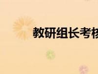 教研组长考核细则（教研组简介）