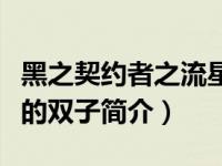 黑之契约者之流星的双子（黑之契约者：流星的双子简介）