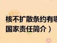 核不扩散条约有哪些国家（核不扩散条约下的国家责任简介）