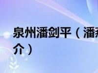 泉州潘剑平（潘燕燕-原泉州市人大副主任简介）