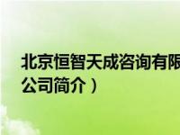 北京恒智天成咨询有限公司（恒智天成-北京软件技术有限公司简介）