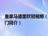 皇家马德里欧冠视频（洗牌门-2010年皇家马德里欧冠洗牌门简介）