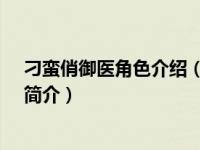 刁蛮俏御医角色介绍（朱历-电视剧《刁蛮俏御医》男主角简介）