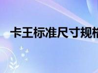 卡王标准尺寸规格（卡王KW-302N简介）