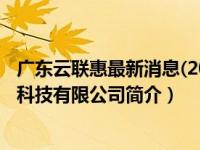 广东云联惠最新消息(2020云联惠新进展)（广东云联惠网络科技有限公司简介）