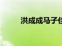 洪成成马子佳同居（马子佳简介）