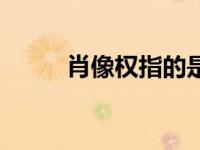 肖像权指的是什么（肖像权简介）