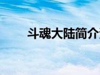 斗魂大陆简介资料（斗魂大陆简介）