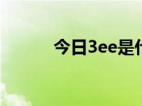 今日3ee是什么意思（3eeedy）