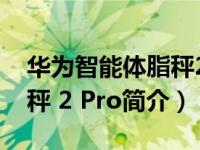 华为智能体脂秤2pro多少钱（华为智能体脂秤 2 Pro简介）