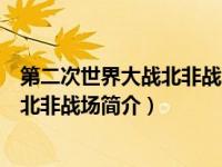 第二次世界大战北非战场主要战役（第二次世界大战回忆录北非战场简介）