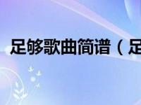足够歌曲简谱（足够-张伊彤演唱歌曲简介）