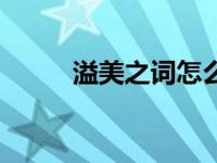 溢美之词怎么读（溢美之词简介）