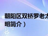 朝阳区双桥罗老太太正骨（双桥正骨老太罗有明简介）