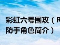 彩虹六号围攻（Rook-《彩虹六号：围攻》布防手角色简介）