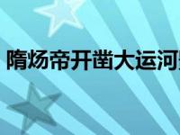 隋炀帝开凿大运河影响（隋炀帝开凿大运河）