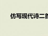 仿写现代诗二首四年级（仿写现代诗）