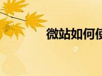 微站如何使用（微站是什么）