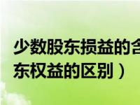 少数股东损益的含义（少数股东损益和少数股东权益的区别）