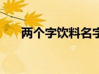 两个字饮料名字大全（饮料名字大全）