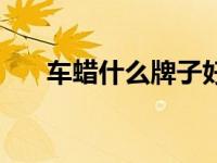 车蜡什么牌子好呢（车蜡哪个牌子好）