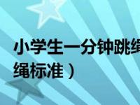 小学生一分钟跳绳标准视频（小学生一分钟跳绳标准）