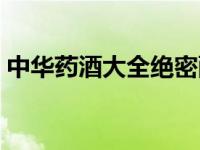 中华药酒大全绝密配方（中华药酒全书简介）
