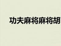 功夫麻将麻将胡了下载（功夫麻将简介）